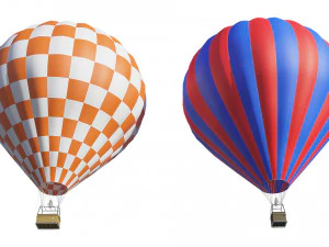 Hot Air Balloon 3D Model