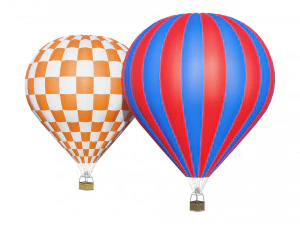 Hot Air Balloon 3D Model