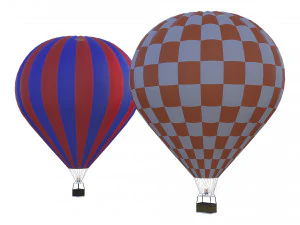 Hot Air Balloon 3D Model
