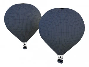 Hot Air Balloon 3D Model