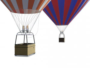 Hot Air Balloon 3D Model