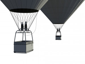 Hot Air Balloon Model 3D