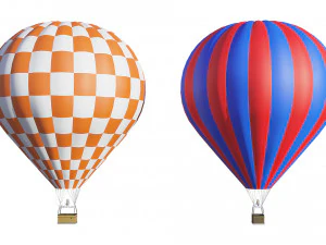 Hot Air Balloon 3D Model