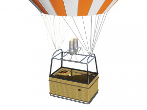 Hot Air Balloon Model 3D