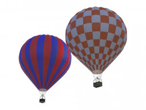 Hot Air Balloon 3D Model