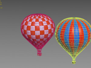 Hot Air Balloon Model 3D