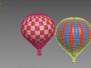 Hot Air Balloon 3D Model