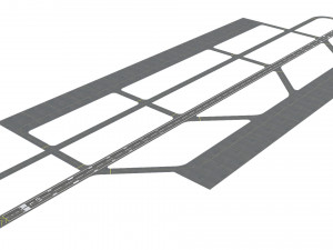 Airport Runway Model 3D