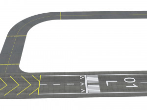 Airport Runway Model 3D