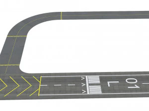 Airport Runway 3D Model