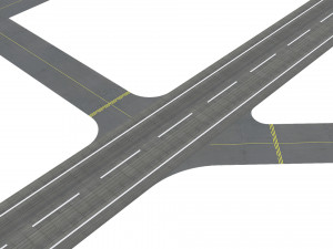 Airport Runway Model 3D