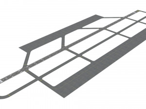 Airport Runway Model 3D