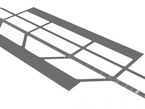 Airport Runway Model 3D