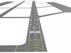 Airport Runway Model 3D