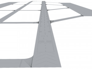 Airport Runway Model 3D