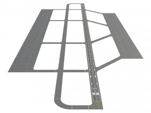 Airport Runway 3D Model