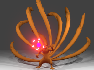 nine tail fox by kxbg Model 3D