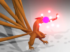 raposa de nove caudas por kxbg Modelo 3D