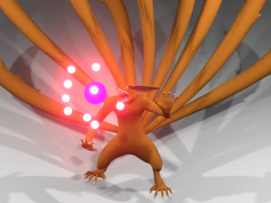 raposa de nove caudas por kxbg Modelo 3D
