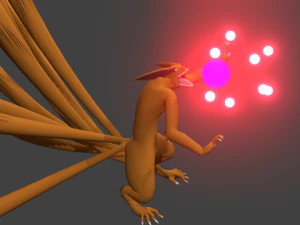 raposa de nove caudas por kxbg Modelo 3D