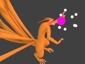 raposa de nove caudas por kxbg Modelo 3D