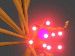 raposa de nove caudas por kxbg Modelo 3D