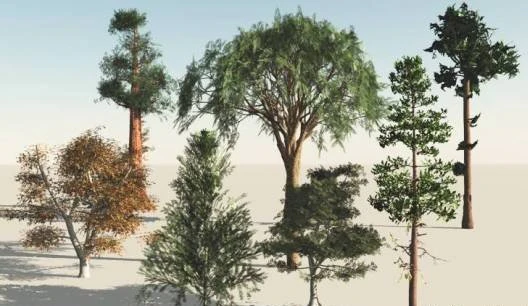 &aacute;rvores Modelo 3D .c4d .max .obj .3ds .fbx .stl .blend 