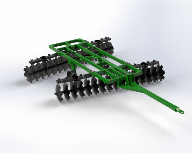 disc heavy harrow Modelo 3D .c4d .max .obj .3ds .fbx .stl .blend 