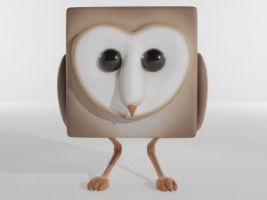 animal - owl character 3D Model