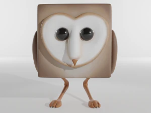 animal - owl character 3D Model