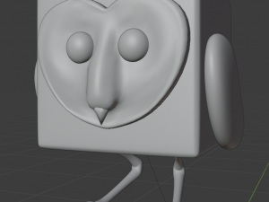 animal - owl character 3D Model