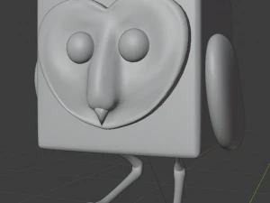 animal - owl character 3D Model