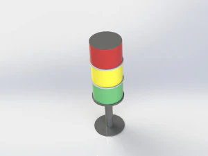 luz de alerta Modelo 3D