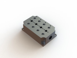 pneumatic manifold block Modèle 3D