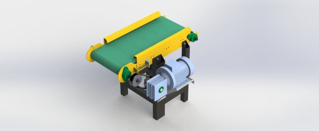 mini-belt-conveyor 3D Модель .c4d .max .obj .3ds .fbx .stl .blend