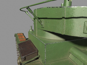 tank t-26 lowpoly soviet union 3D Модель