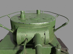 tank t-26 lowpoly soviet union 3D Model