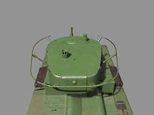 tank t-26 lowpoly soviet union 3D Model