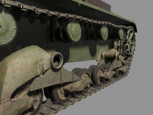 tank t-26 lowpoly soviet union 3D Модель