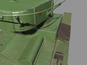 tank t-26 lowpoly soviet union 3D Модель