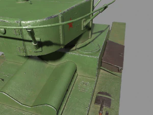tank t-26 lowpoly soviet union 3D Model