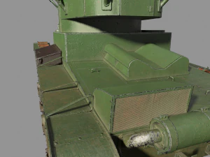 tank t-26 lowpoly soviet union 3D Model