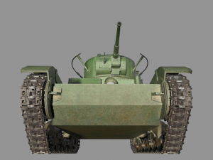 tank t-26 lowpoly soviet union 3D Модель