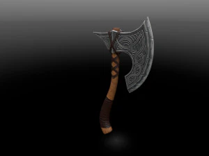 juego de hacha listo Modelo 3D