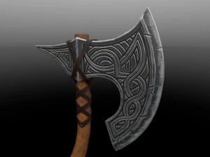 juego de hacha listo Modelo 3D