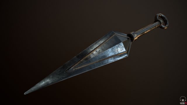 kunai blade 3Dモデル .c4d .max .obj .3ds .fbx .stl .blend 