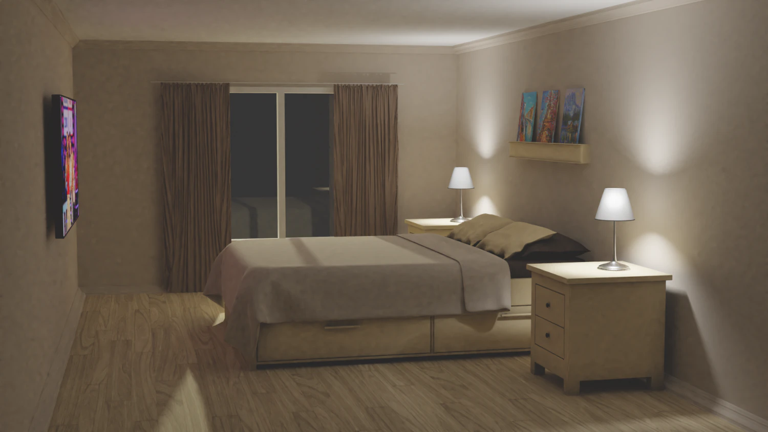 quarto pequeno Modelo 3D .c4d .max .obj .3ds .fbx .stl .blend 