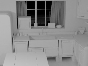 beautiful kitchen 3D Model