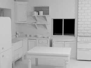 beautiful kitchen 3D Model