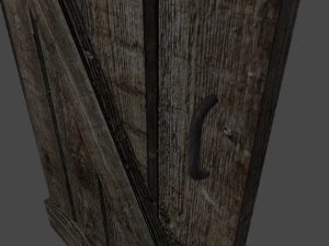 wooden old door 3D Model